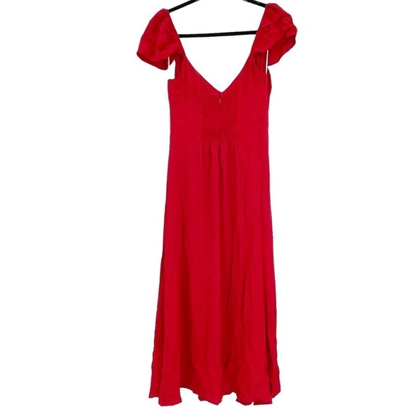 Reformation Baxley Sweetheart Neck Midi Dress Size 8 NWT - Picture 5 of 12